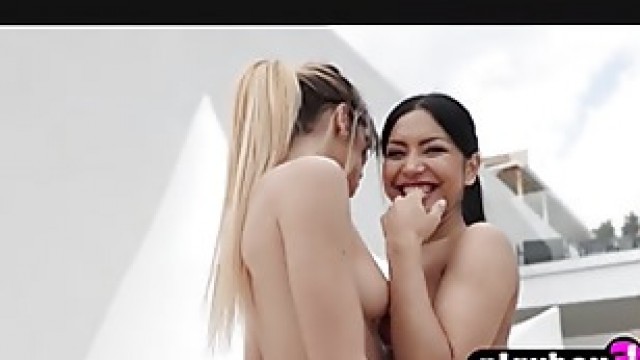 Perfect workout and posing with MILF Lorena Hidalgo and sexy Asian lesbian