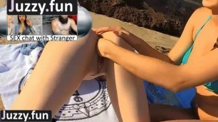 Public Fisting Outdoors two Lesbians on a Public Beach