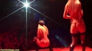 extreme wild lesbian porn on public stage