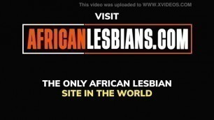 African winter best fought with warm pussy eating lesbians