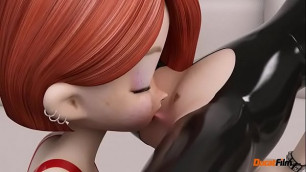 two lesbian animated in latex